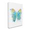 Stupell Industries Abstract Butterfly Turquoise Blue Paint Splatter Wall Art